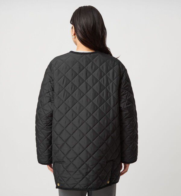 UNITED ARROWS green label relaxing「【別注】＜Traditional Weatherwear＞ARKLEY Aライン  キルティング  ミドル  コート」|ノーカラーコート|