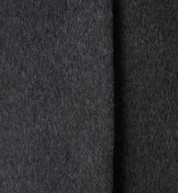 size SHORTあり］アンゴラビーバー ノーカラー ミドル コート（UNITED