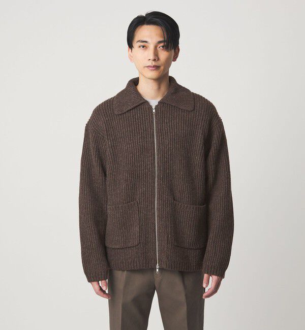 UNITED ARROWS green label relaxing「＜RYE TENDER＞JEROME JKT フルジップ ニット ブルゾン」|カーディガン|