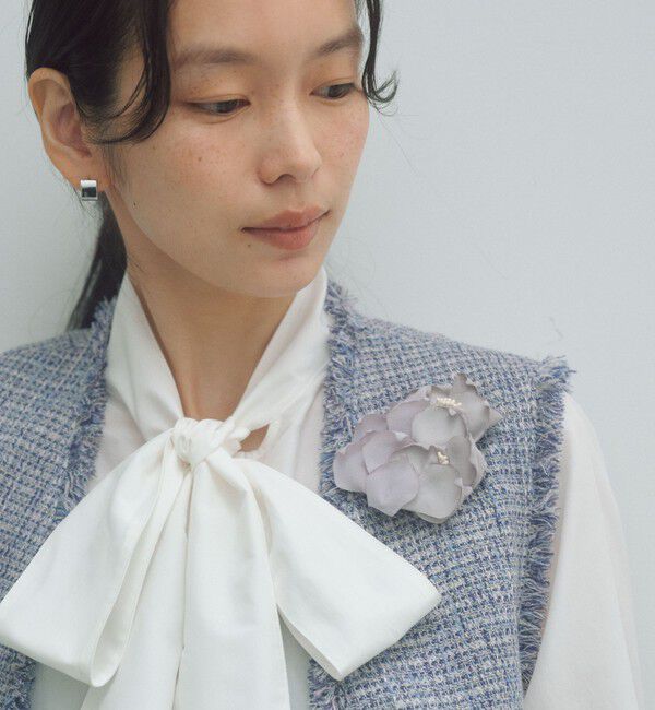 UNITED ARROWS green label relaxing「フラワー ミックスコサージュ」|ブローチ・コサージュ|LT.GRAY