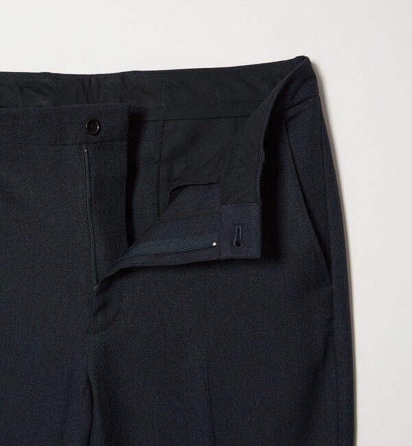 BEAUTY&YOUTH UNITED ARROWS「【WEB限定 WARDROBE SMART】LANATEC シャンブレー ノープリーツ パンツ」|スラックス|