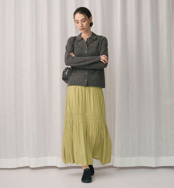 BEAUTY&YOUTH UNITED ARROWS「【WEB限定】シャーリング キリカエ フレアスカート」|スカート|