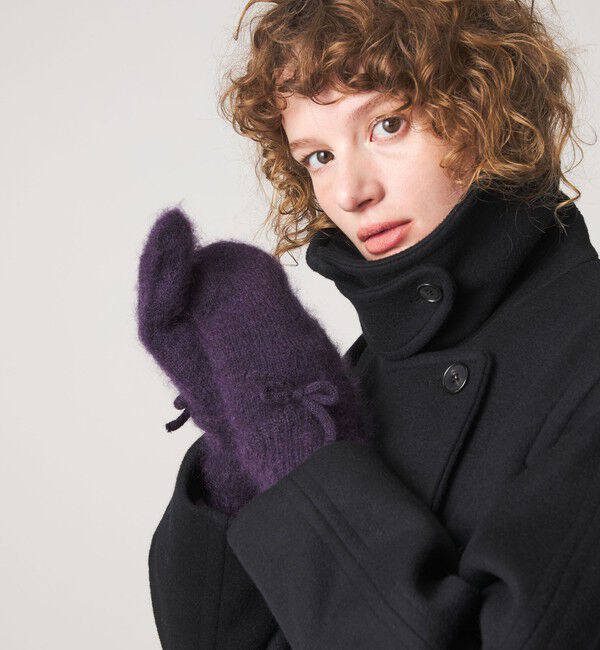 STEVEN ALAN「＜Steven Alan＞モヘヤ ミックス 三トン」|手袋|PURPLE