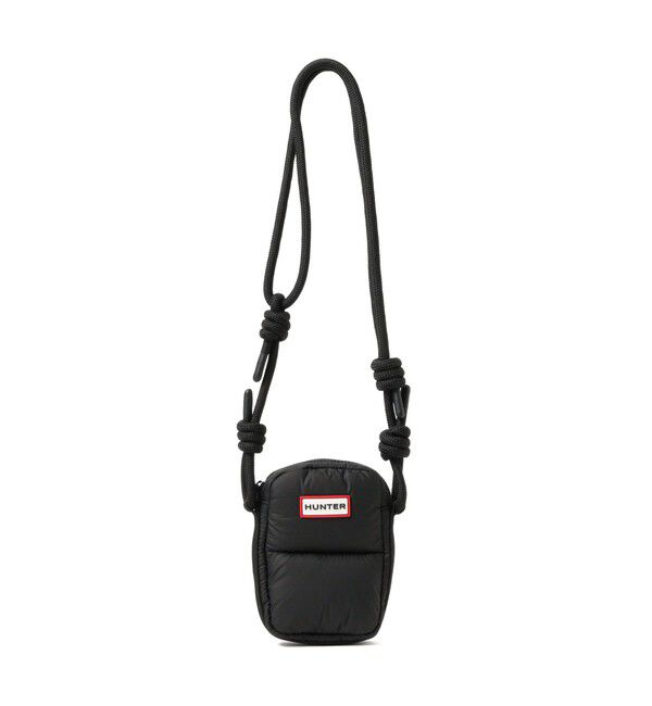 Ray BEAMS 「【WEB限定】HUNTER / イントレピッド エクストラ パフド フォンポーチ」|ショルダー・メッセンジャー|BLK