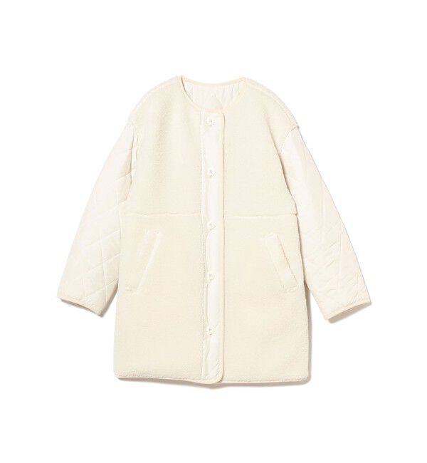 Ray BEAMS 「ボア キルト リバーシブル コート」|ダッフルコート|