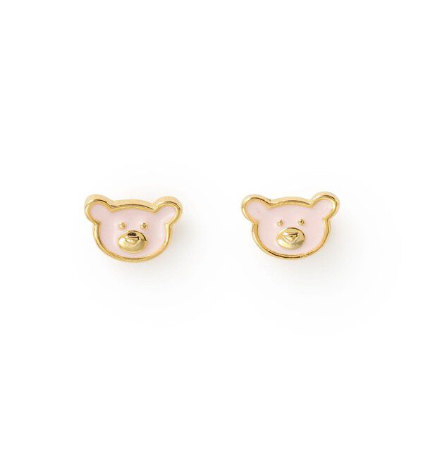 Ray BEAMS 「プチ エポ くま ピアス」|ピアス|LIGHT.PINK