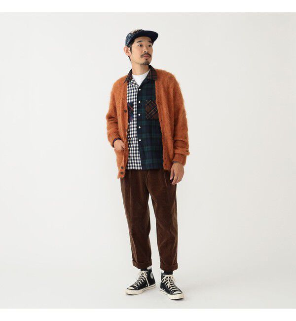 BEAMS PLUS「ストレッチ モヘヤ カーディガン」|ニット・セーター|