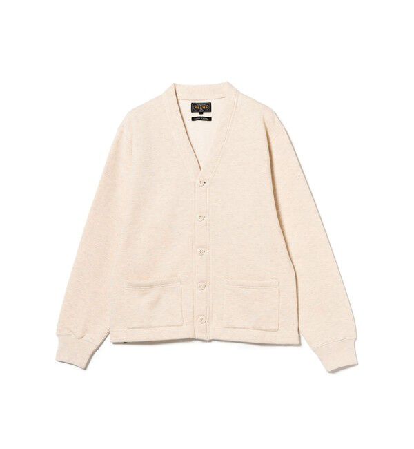 BEAMS PLUS「レイズドバック スウェット Vネック カーディガン」|スウェット・ジャージ|