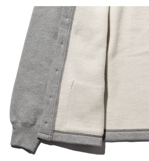 BEAMS PLUS「レイズドバック スウェット Vネック カーディガン」|スウェット・ジャージ|