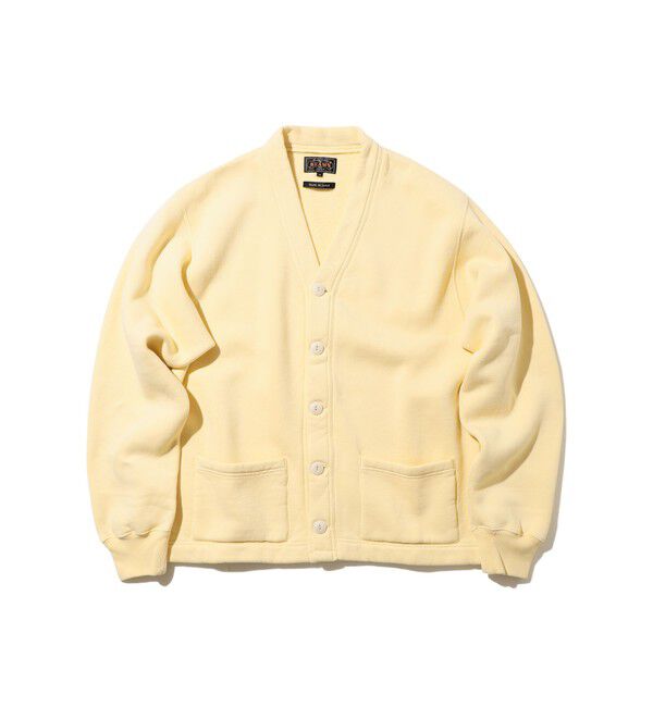 BEAMS PLUS「レイズドバック スウェット Vネック カーディガン」|スウェット・ジャージ|CREAM