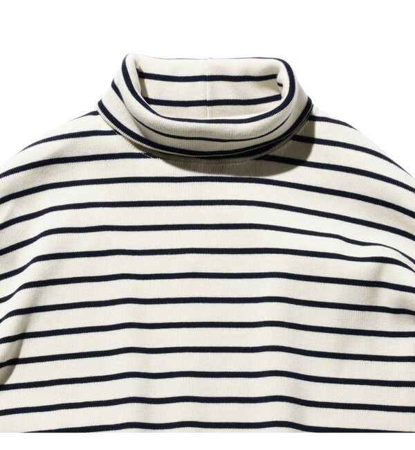 BEAMS PLUS「フライス ストライプ ハイネック」|Tシャツ・カットソー|