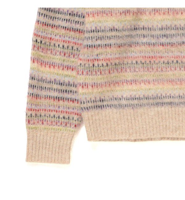 BEAMS「5ゲージ マルチジャガード シャギーニット」|ニット・セーター|