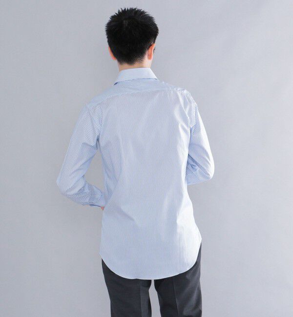 SHIPS「SHIPS: イージーアイロン ロンスト ワイドカラー シャツ」|シャツ・ブラウス|