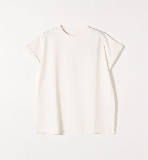 SHIPS any「SHIPS any:〈抗菌防臭/洗濯機可能〉USAコットン フレンチスリーブ TEE」|Tシャツ・カットソー|