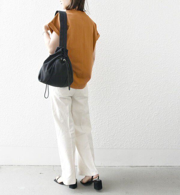 SHIPS any「SHIPS any:〈抗菌防臭/洗濯機可能〉USAコットン フレンチスリーブ TEE」|Tシャツ・カットソー|