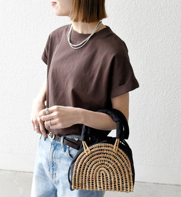 SHIPS any「SHIPS any:〈抗菌防臭/洗濯機可能〉USAコットン フレンチスリーブ TEE」|Tシャツ・カットソー|