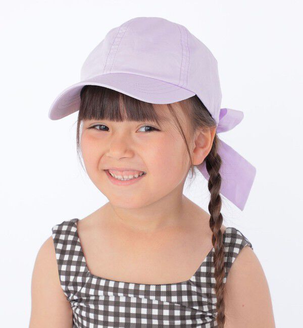 SHIPS KIDS「SHIPS KIDS:〈吸水速乾〉リボン キャップ」|キャップ・キャスケット|