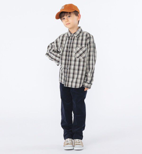 SHIPS KIDS「SHIPS KIDS:100～130cm / コンフォータブル 長袖 シャツ」|シャツ・ブラウス|
