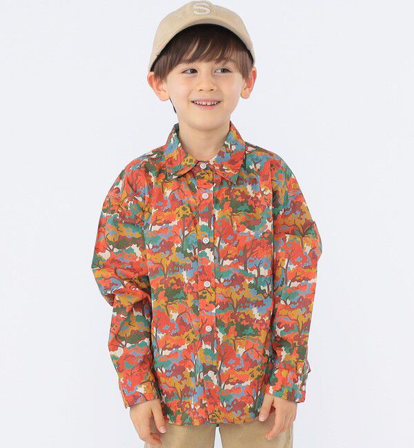 SHIPS KIDS「SHIPS KIDS:100～130cm / コンフォータブル 長袖 シャツ」|シャツ・ブラウス|