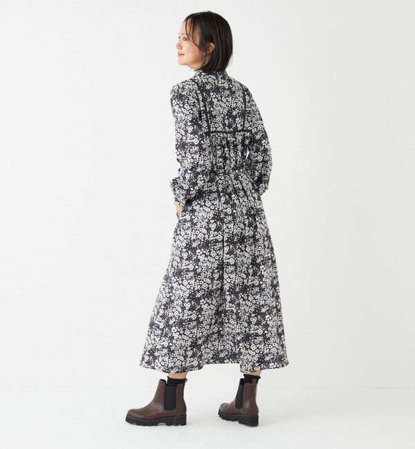 SHIPS Colors 「SHIPS Colors:〈洗濯機可能〉フラワープリント シャツ ワンピース」|ワンピース|