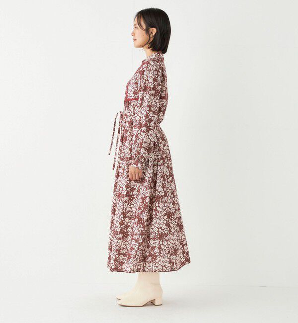 SHIPS Colors 「SHIPS Colors:〈洗濯機可能〉フラワープリント シャツ ワンピース」|ワンピース|