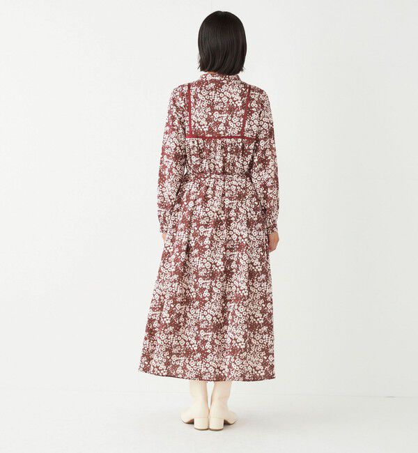 SHIPS Colors 「SHIPS Colors:〈洗濯機可能〉フラワープリント シャツ ワンピース」|ワンピース|