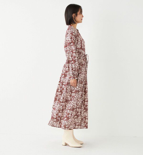 SHIPS Colors 「SHIPS Colors:〈洗濯機可能〉フラワープリント シャツ ワンピース」|ワンピース|