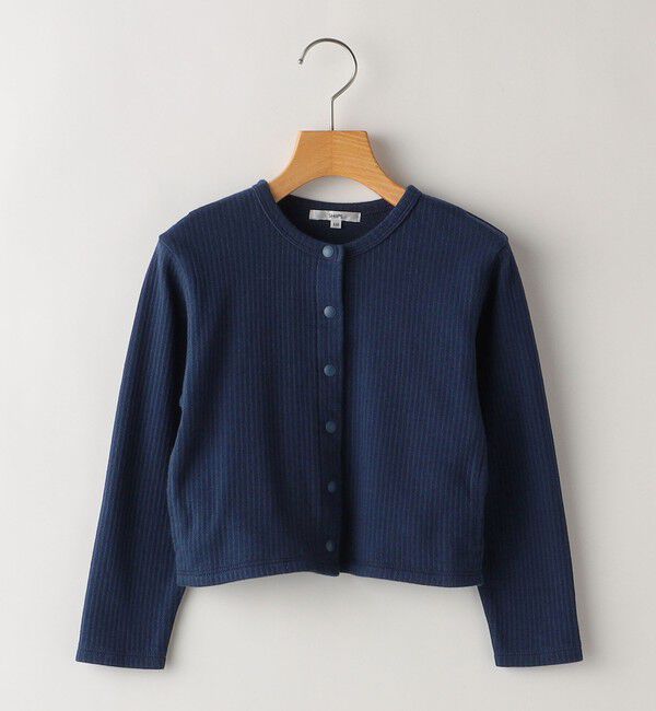 SHIPS KIDS「SHIPS KIDS:100～130cm / スナップ カーディガン」|カーディガン|ネイビー