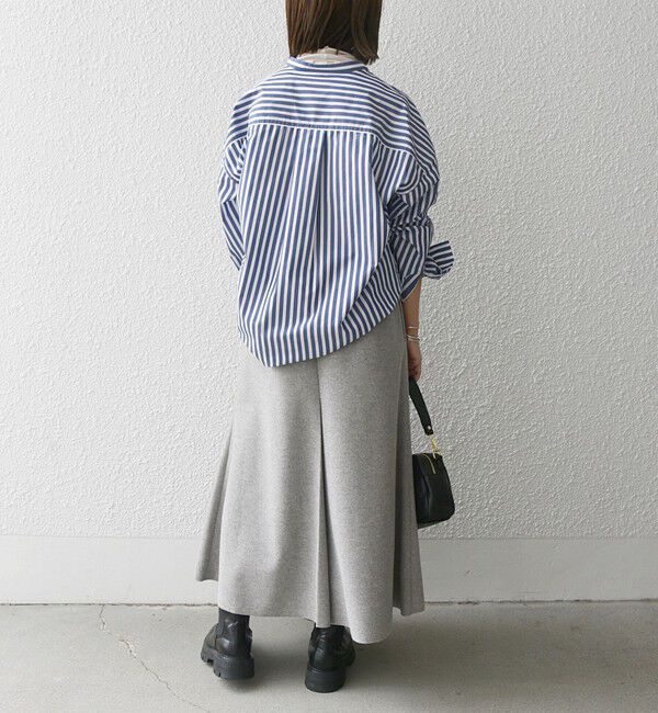 SHIPS any「《一部追加予約》SHIPS any: エア ニードル タック ミディ スカート」|スカート|