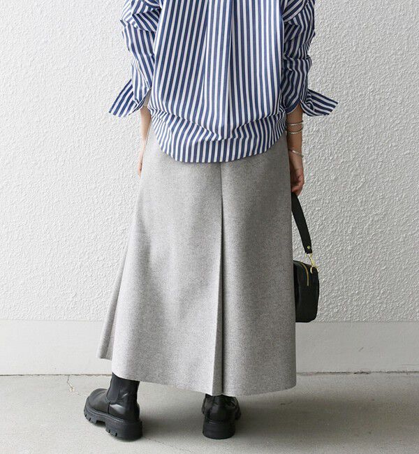 SHIPS any「《一部追加予約》SHIPS any: エア ニードル タック ミディ スカート」|スカート|