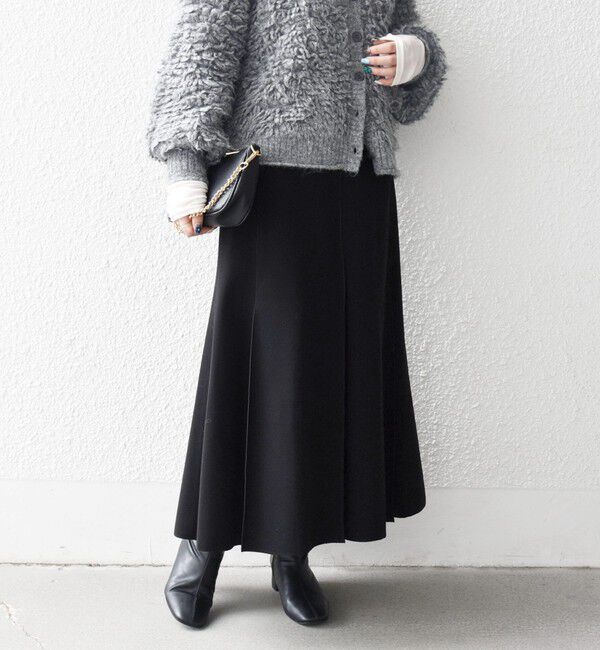 SHIPS any「《一部追加予約》SHIPS any: エア ニードル タック ミディ スカート」|スカート|