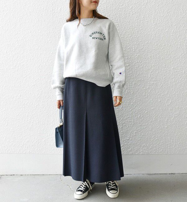 SHIPS any「《一部追加予約》SHIPS any: エア ニードル タック ミディ スカート」|スカート|