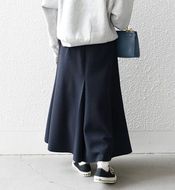 SHIPS any「《一部追加予約》SHIPS any: エア ニードル タック ミディ スカート」|スカート|