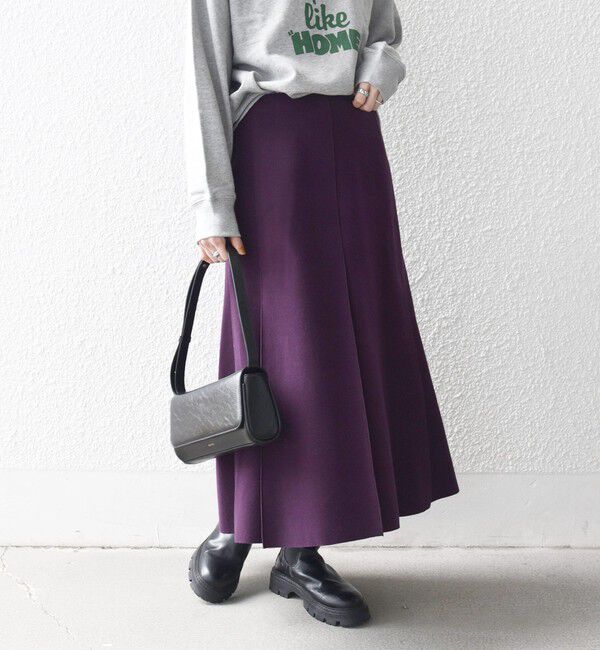 SHIPS any「《一部追加予約》SHIPS any: エア ニードル タック ミディ スカート」|スカート|