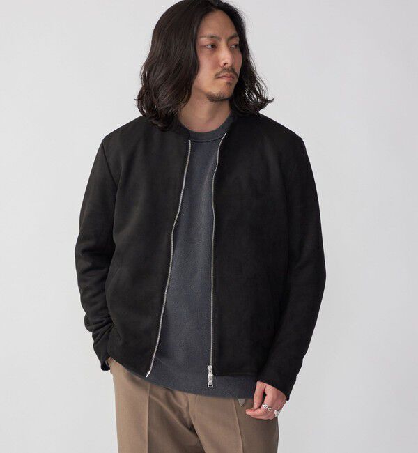 SHIPS「SHIPS: ポリエステル フェイクスエード シングル ライダース」|その他|