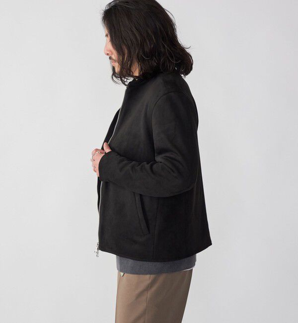 SHIPS「SHIPS: ポリエステル フェイクスエード シングル ライダース」|その他|