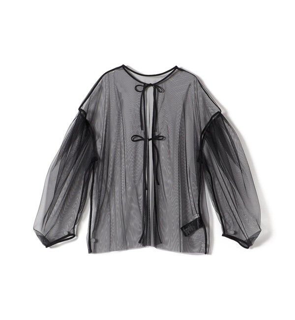 SHIPS for women「〈手洗い可能〉ソフト チュール 袖 ボリューム 2WAY ブラウス◇」|シャツ・ブラウス|