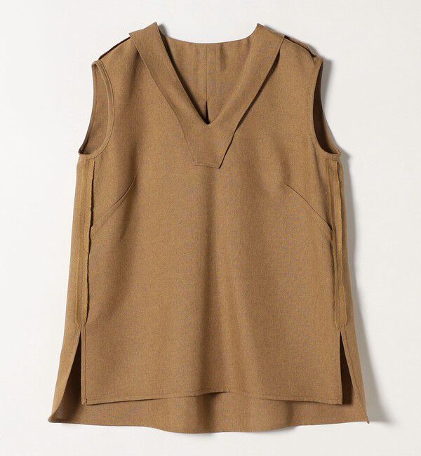 SHIPS any「SHIPS any:〈洗濯機可能〉リネンライク ブラウス &times; キュロットパンツ セットアップ」|キュロット|