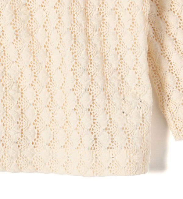 SHIPS for women「【SHIPS別注】assiette:〈手洗い可能〉レース 2WAY カーディガン」|カーディガン|