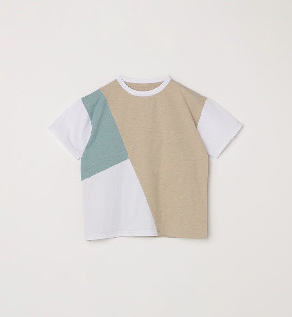 SHIPS any「SHIPS any: パッチワーク デザイン Tシャツ<KIDS>◇」|Tシャツ・カットソー|