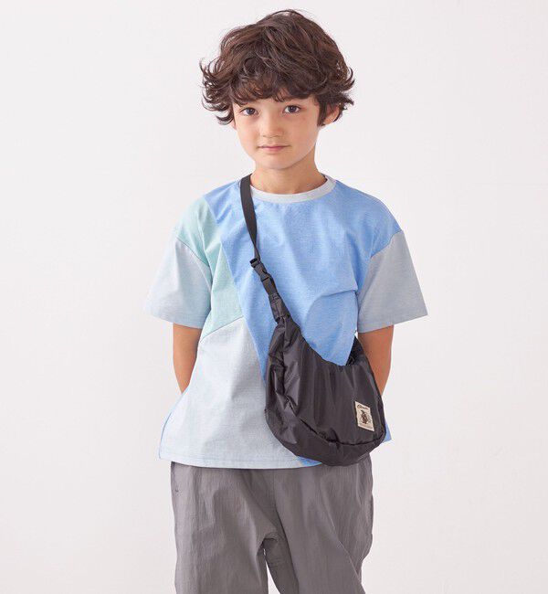 SHIPS any「SHIPS any: パッチワーク デザイン Tシャツ<KIDS>◇」|Tシャツ・カットソー|