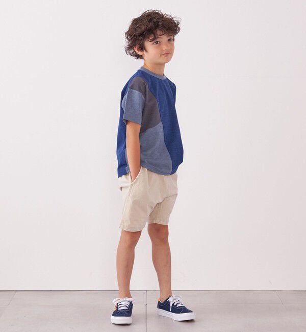 SHIPS any「SHIPS any: パッチワーク デザイン Tシャツ<KIDS>◇」|Tシャツ・カットソー|