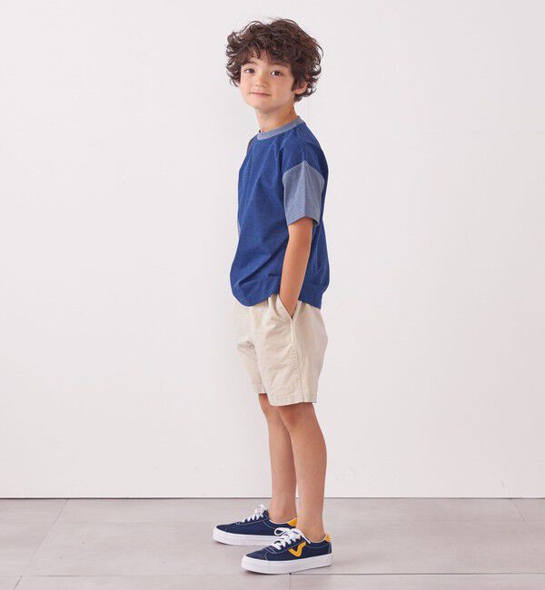 SHIPS any「SHIPS any: パッチワーク デザイン Tシャツ<KIDS>◇」|Tシャツ・カットソー|