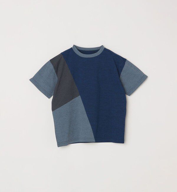 SHIPS any「SHIPS any: パッチワーク デザイン Tシャツ<KIDS>◇」|Tシャツ・カットソー|