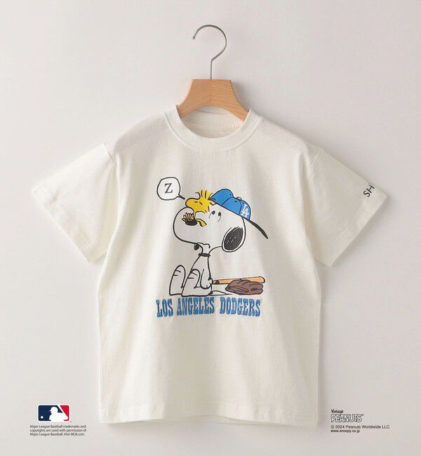 SHIPS KIDS「SHIPS KIDS:130～170cm / スヌーピー&times;MLB TEE」|Tシャツ・カットソー|ホワイト