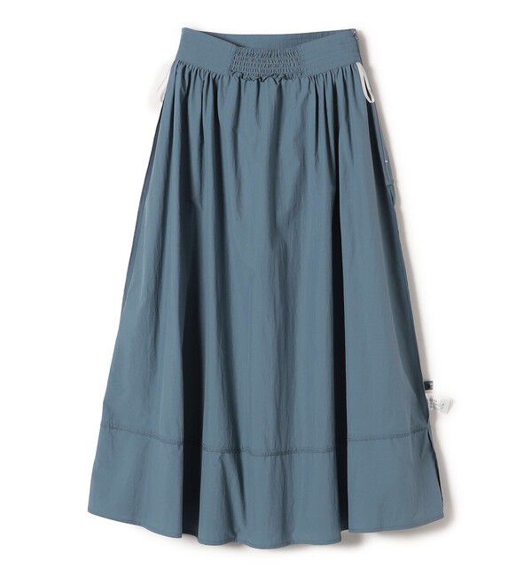 SHIPS Colors 「SHIPS Colors:〈洗濯機可能〉ナイロン ワッシャー タック スカート」|フレア|