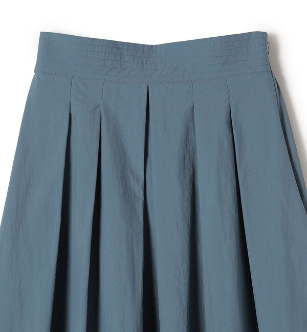 SHIPS Colors 「SHIPS Colors:〈洗濯機可能〉ナイロン ワッシャー タック スカート」|フレア|