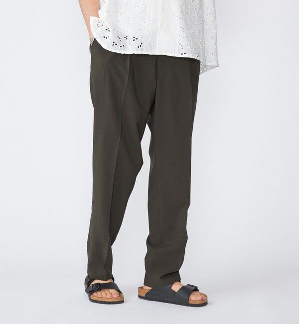 SHIPS「【SHIPS別注】FANTASTICDAYS: ウールライク 1プリーツ イージーパンツ」|その他|