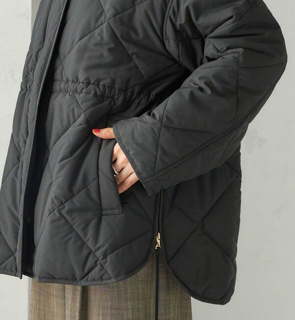 一部予約》〈手洗い可能〉キルティング サイドジップ ブルゾン（SHIPS