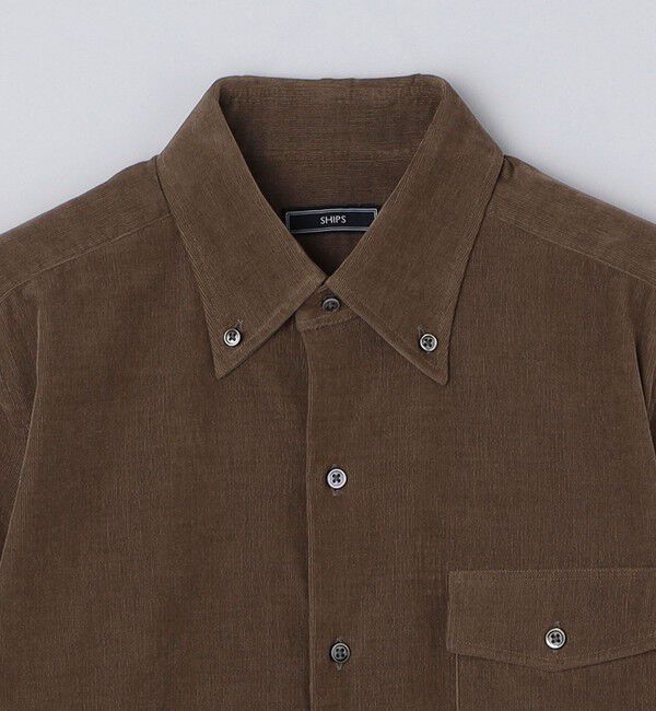 SHIPS「SHIPS: コーデュロイ ボタンダウン シャツ」|シャツ・ブラウス|